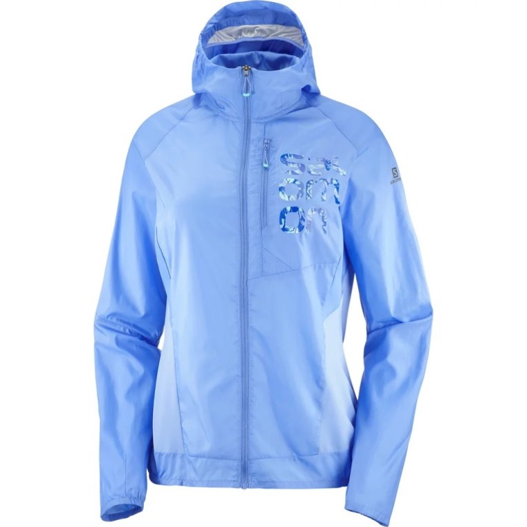 Chaquetas Shell Salomon Bonatti Cross Viento Mujer Azules Claro | MX NTDA103